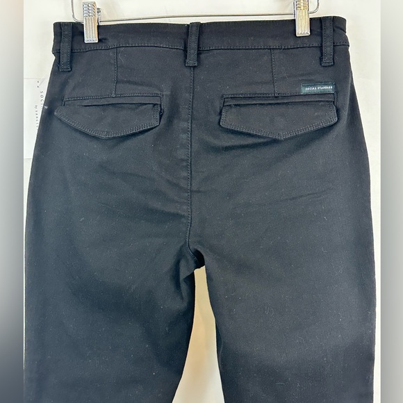 Social Standard by Sanctuary Logan Black Crop Utility Pant Zipper Ankle … - Picture 9 of 12